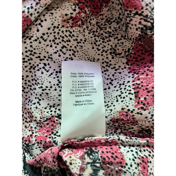 Aritzia Wilfred Womens Floral Long Sleeve Off-Shoulder Blouse Top XS Multicolor - Picture 9 of 10